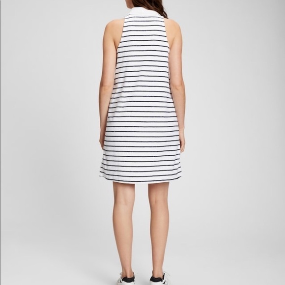 NWT. GAP. Women’s Towel Terry Halter Polo Dress. Great swim coverup. Nautical. - Picture 2 of 14